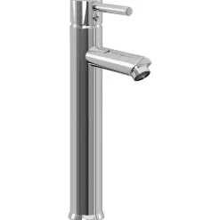 vidaXL Fontanería-Lavabo de baño con grifo y desagüe de empuje vidrio templado