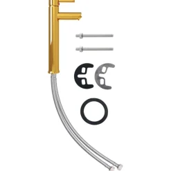 vidaXL Lavabo de baño grifo y desagüe de empuje vidrio templado marrón Discount