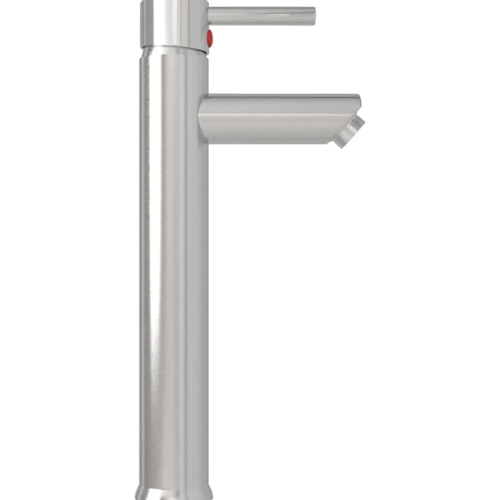 vidaXL Fontanería-Lavabo de baño grifo&desagüe de empuje vidrio templado dorado
