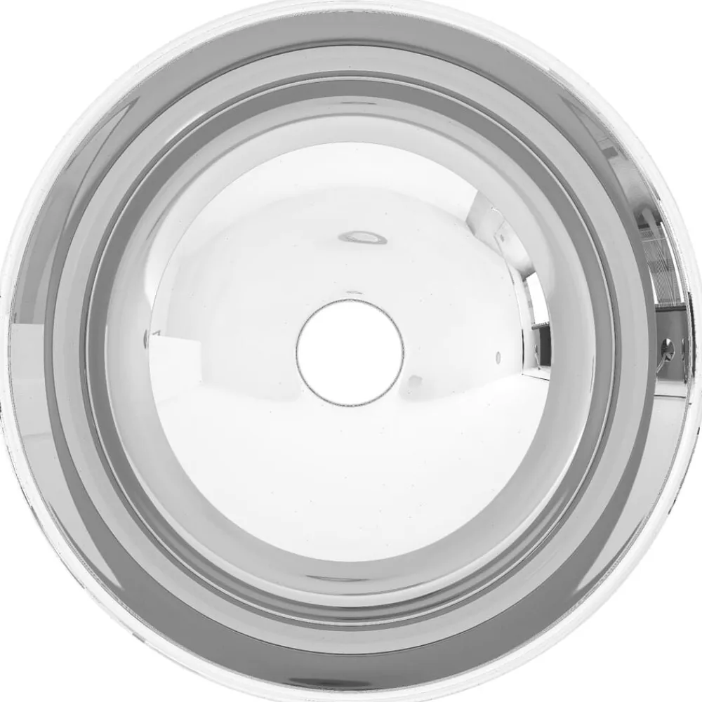 vidaXL Lavabo de cerámica 28x10 cm Plateado New