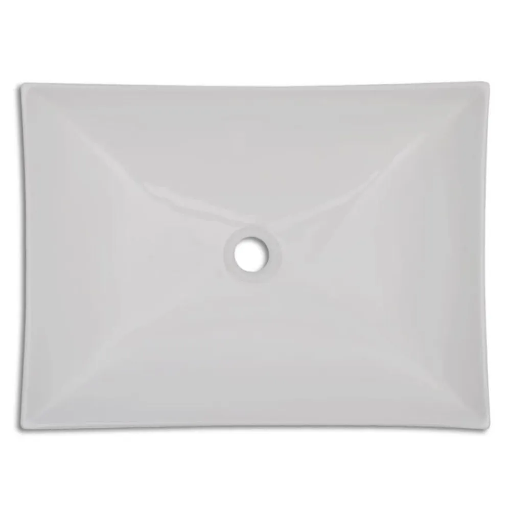 vidaXL Fontanería-Lavabo de cerámica porcelana Art con brillo