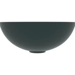 vidaXL Fontanería-Lavabo de cuarto de baño redondo cerámica