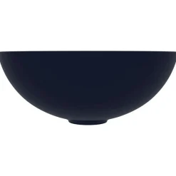 vidaXL Fontanería-Lavabo de cuarto de baño redondo de cerámica