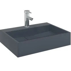 vidaXL Fontanería-Lavabo de fundición de mineral/mármol 50x38x13 cm