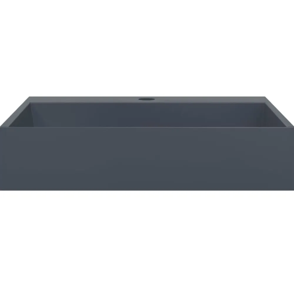 vidaXL Fontanería-Lavabo de fundición de mineral/mármol 50x38x13 cm