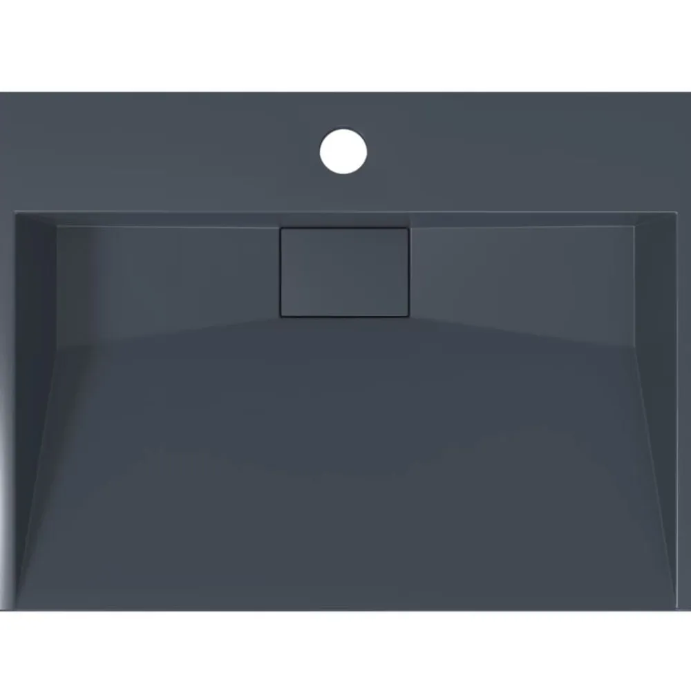 vidaXL Fontanería-Lavabo de fundición de mineral/mármol 50x38x13 cm