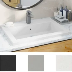 vidaXL Fontanería-Lavabo de granito 600x450x120 mm