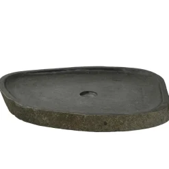 vidaXL Lavabo de lavado Gris 65 x 50 x 6 cm Piedra de río