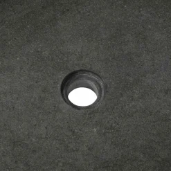vidaXL Lavabo de lavado Gris 65 x 50 x 6 cm Piedra de río