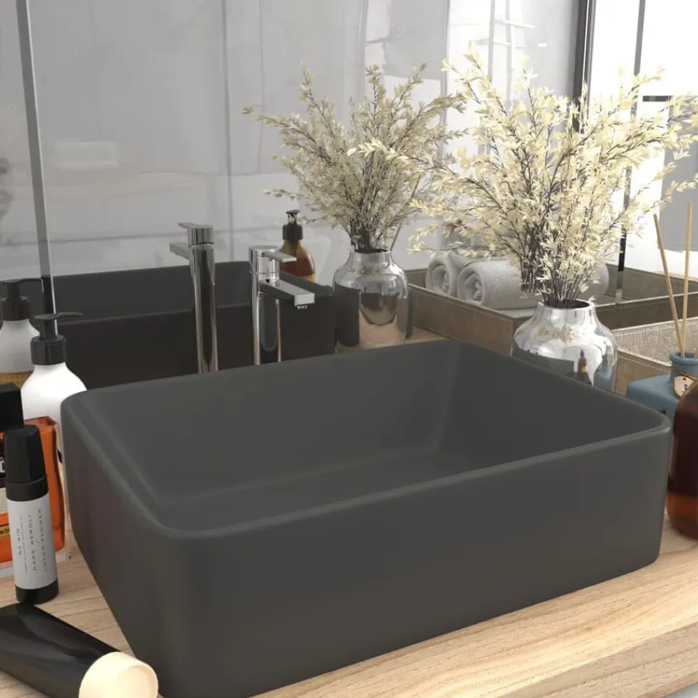 vidaXL Fontanería-Lavabo de lujo cerámica 41x30x12 cm