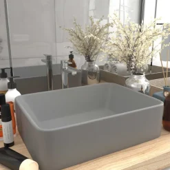 vidaXL Fontanería-Lavabo de lujo cerámica 41x30x12 cm