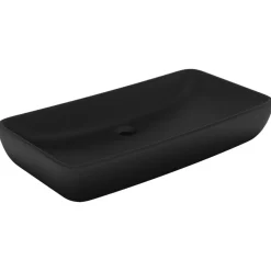 vidaXL Fontanería-Lavabo de lujo de cerámica rectangular 71x38 cm