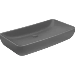vidaXL Fontanería-Lavabo de lujo de cerámica rectangular 71x38cm