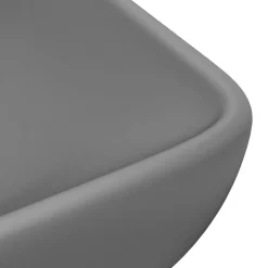 vidaXL Fontanería-Lavabo de lujo de cerámica rectangular 71x38cm