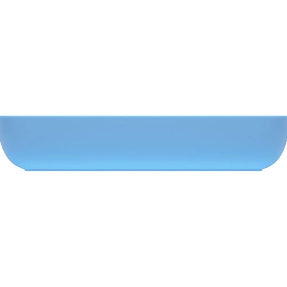 vidaXL Lavabo de lujo de cerámica rectangular 71x38 cm azul claro mate Best