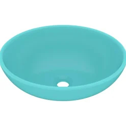 vidaXL Fontanería-Lavabo de lujo ovalado cerámica 40x33 cm