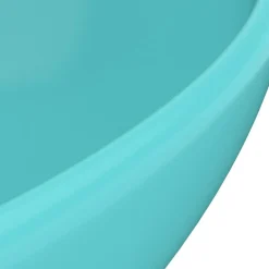 vidaXL Fontanería-Lavabo de lujo ovalado cerámica 40x33 cm