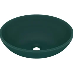 vidaXL Fontanería-Lavabo de lujo ovalado cerámica 40x33 cm