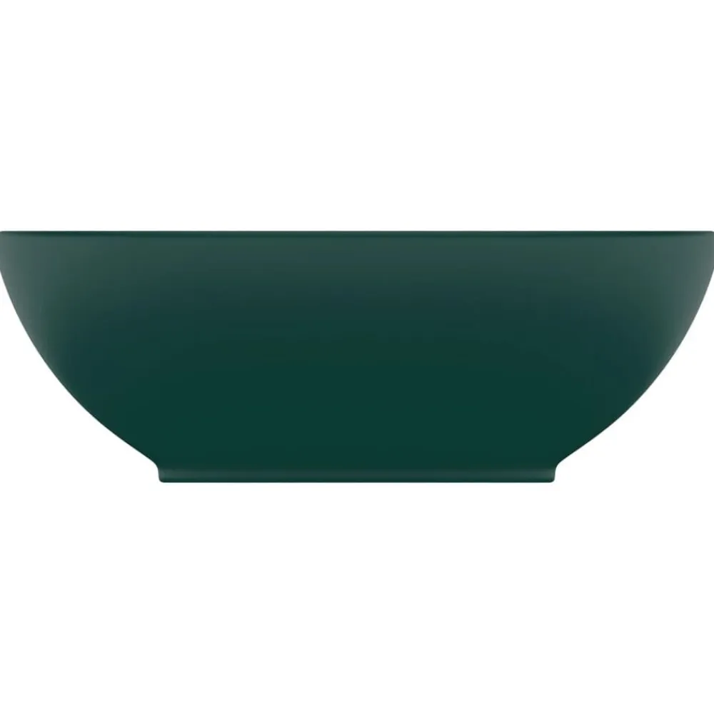 vidaXL Fontanería-Lavabo de lujo ovalado cerámica 40x33 cm