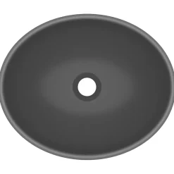 vidaXL Fontanería-Lavabo de lujo ovalado cerámica 40x33 cm