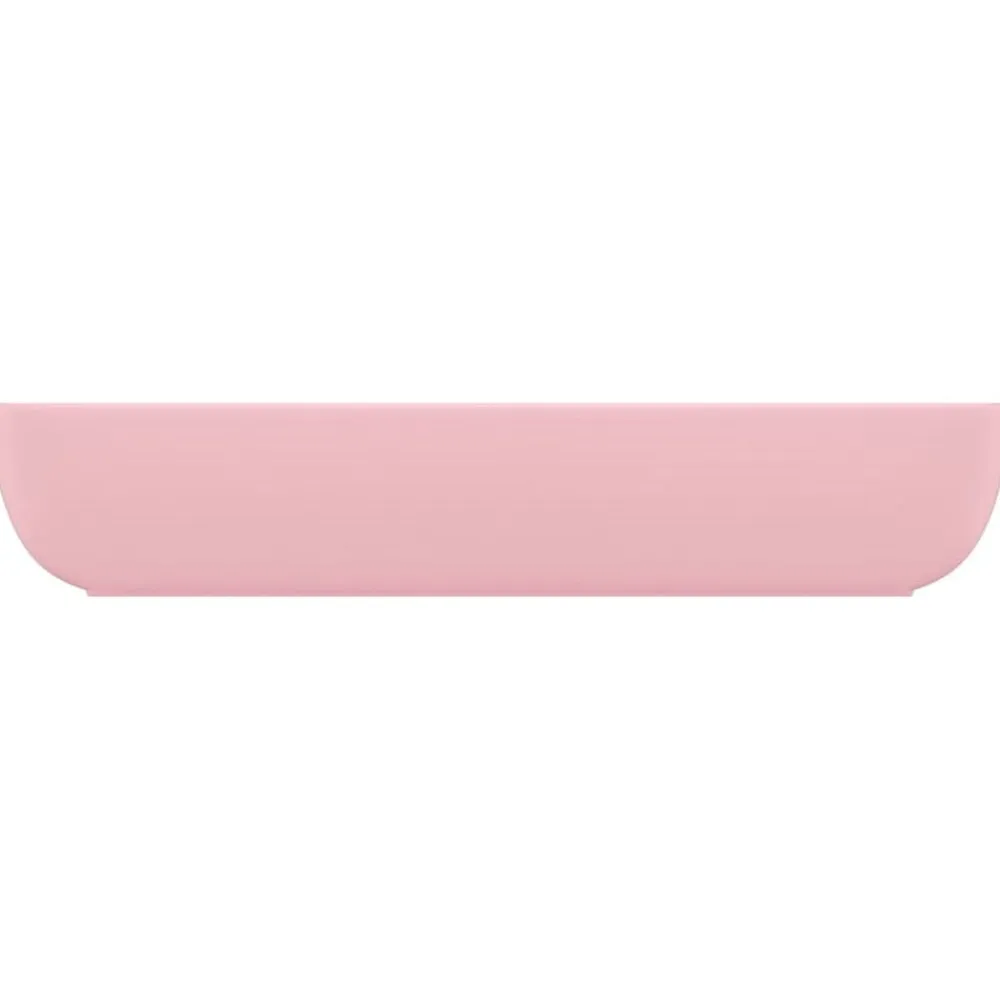 vidaXL Fontanería-Lavabo de lujo rectangular de cerámica 71x38 cm