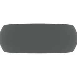 vidaXL Fontanería-Lavabo de lujo redondo cerámica 40x15 cm