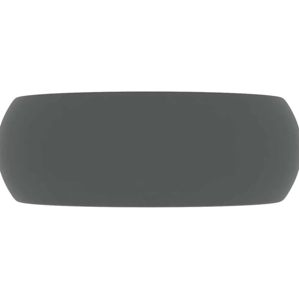 vidaXL Fontanería-Lavabo de lujo redondo cerámica 40x15 cm