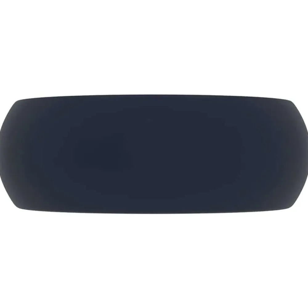 vidaXL Fontanería-Lavabo de lujo redondo cerámica 40x15 cm