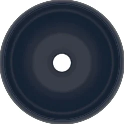 vidaXL Fontanería-Lavabo de lujo redondo cerámica 40x15 cm