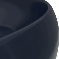 vidaXL Fontanería-Lavabo de lujo redondo cerámica 40x15 cm
