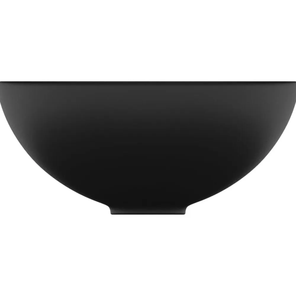 vidaXL Fontanería-Lavabo de lujo redondo cerámica 32,5x14 cm