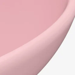 vidaXL Fontanería-Lavabo de lujo redondo cerámica 32,5x14 cm
