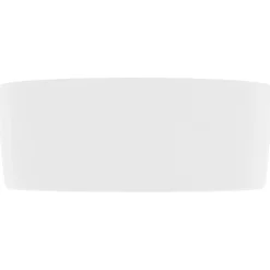 vidaXL Lavabo de lujo redondo cerámica 40x15 cm blanco mate Hot