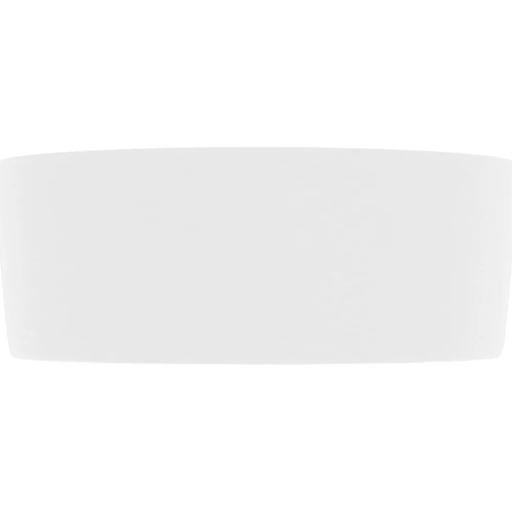 vidaXL Lavabo de lujo redondo cerámica 40x15 cm blanco mate Hot
