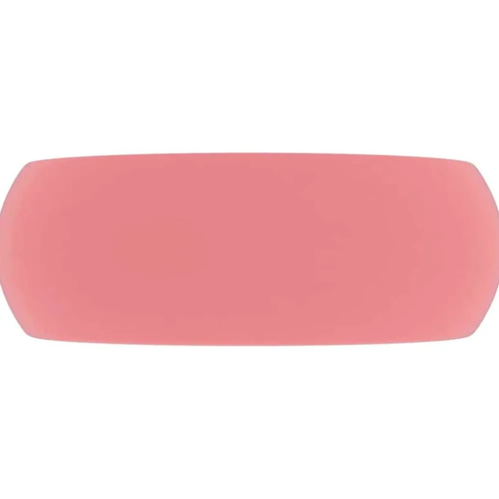 vidaXL Lavabo de lujo redondo cerámica 40x15 cm rosa mate Sale