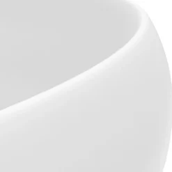 vidaXL Fontanería-Lavabo de lujo redondo cerámica 40x15 cm