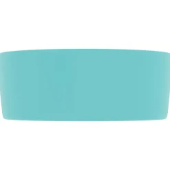 vidaXL Fontanería-Lavabo de lujo redondo cerámica 40x15 cm