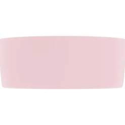 vidaXL Fontanería-Lavabo de lujo redondo cerámica 40x15 cm