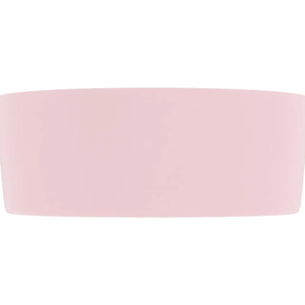 vidaXL Fontanería-Lavabo de lujo redondo cerámica 40x15 cm