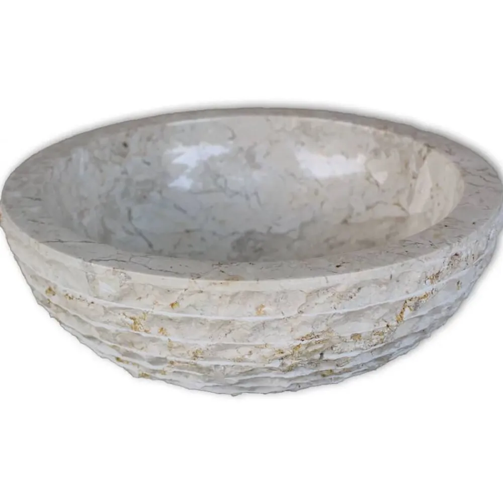 vidaXL Fontanería-Lavabo de mármol 40 cm color