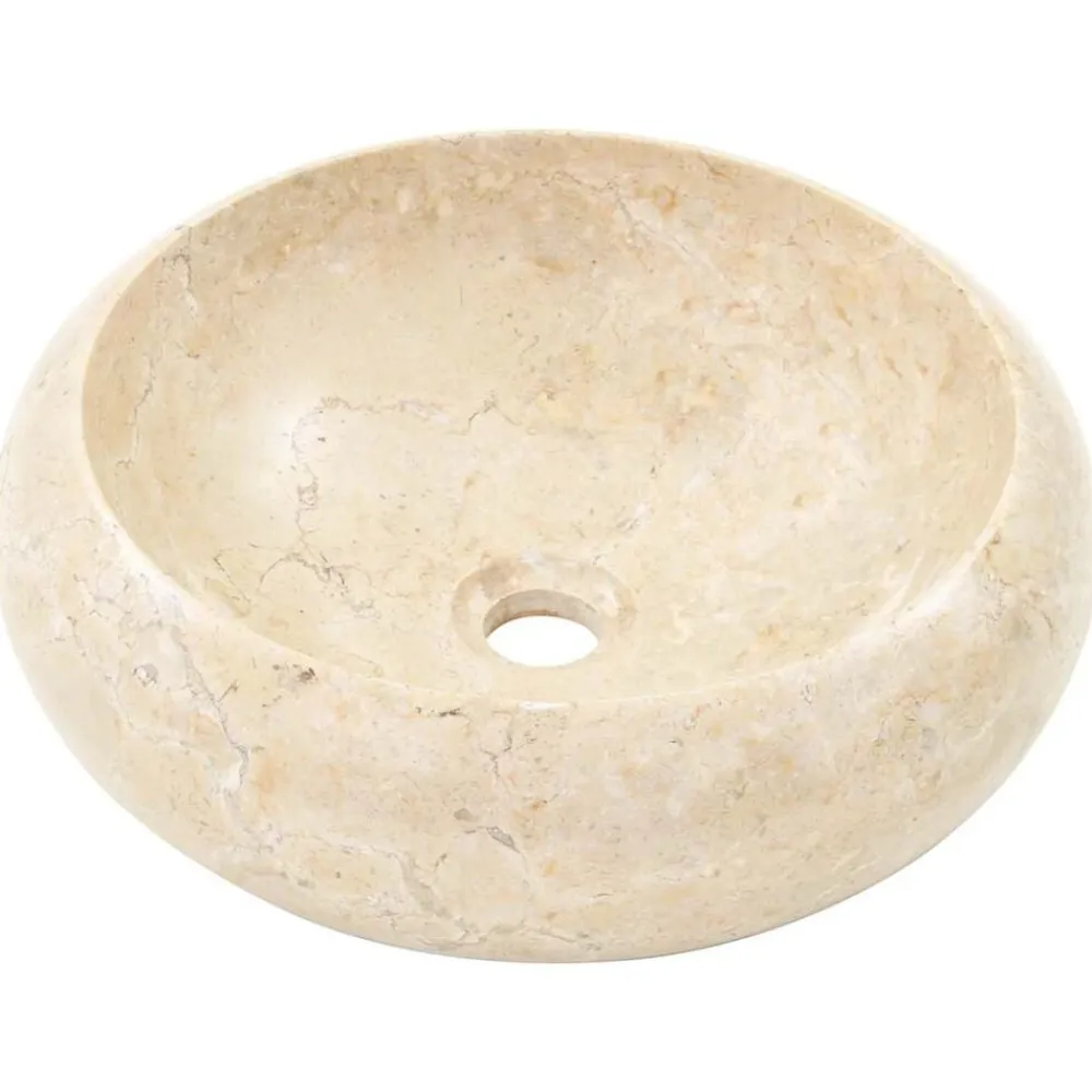 vidaXL Fontanería-Lavabo de mármol 40x12 cm