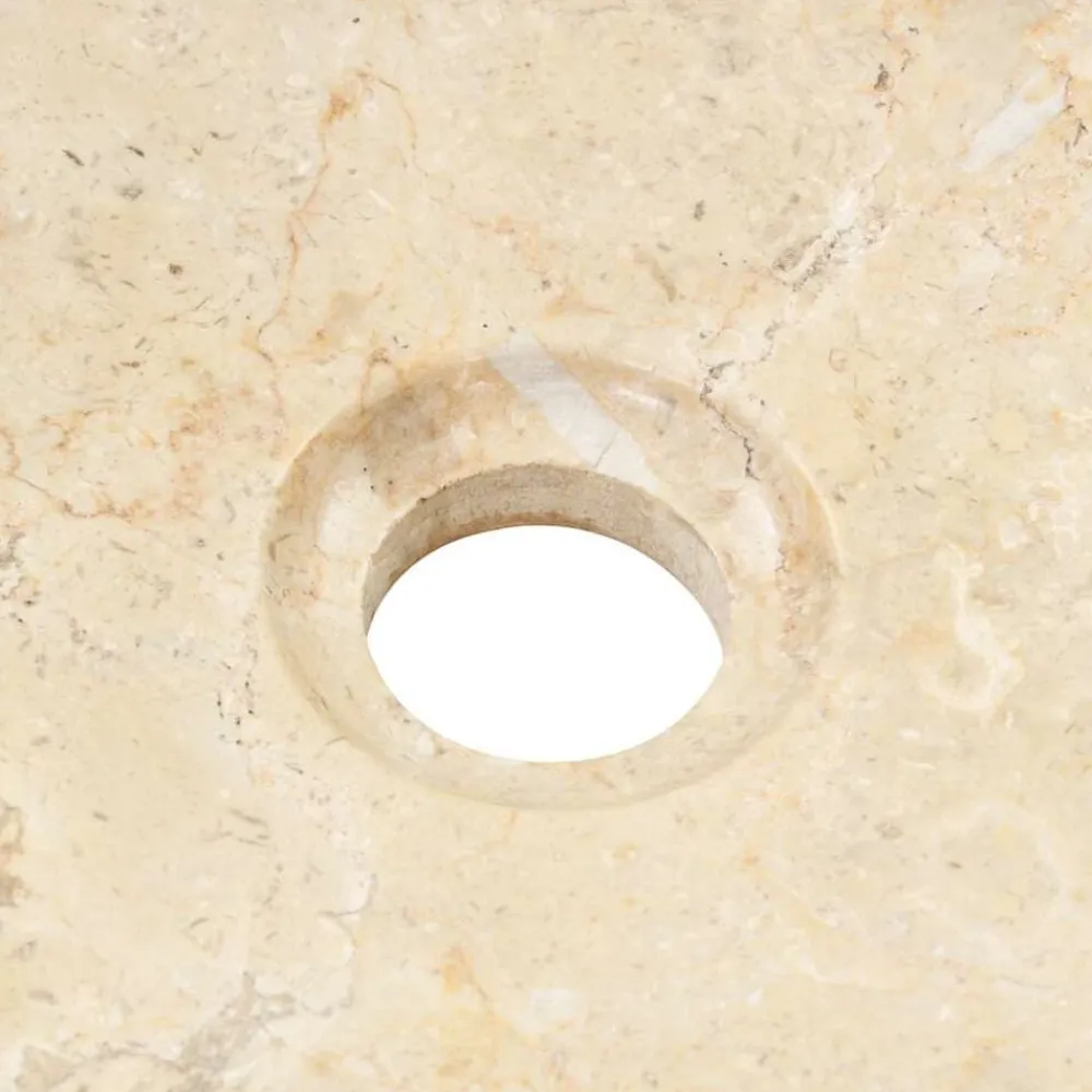 vidaXL Fontanería-Lavabo de mármol 40x12 cm