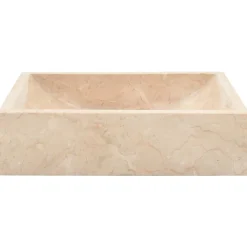vidaXL Fontanería-Lavabo de mármol con brillo 45x30x12 cm