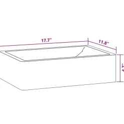 vidaXL Fontanería-Lavabo de mármol con brillo 45x30x12 cm