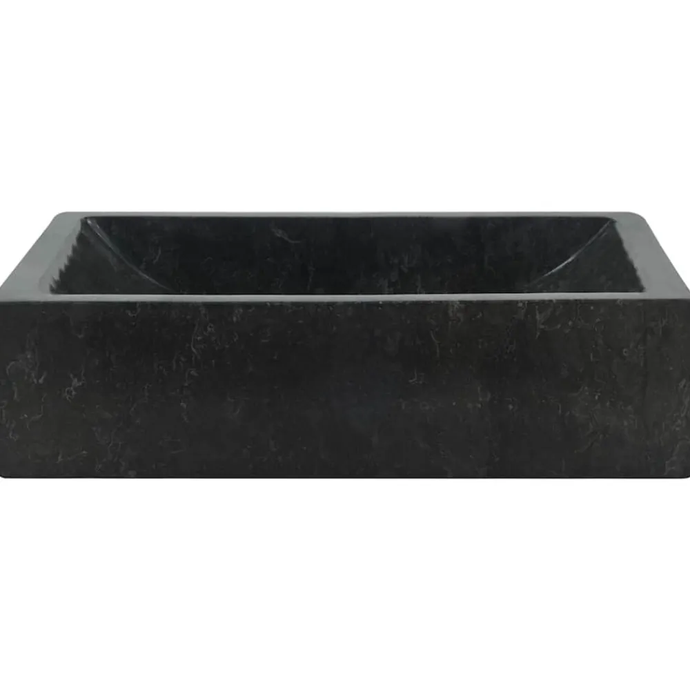 vidaXL Fontanería-Lavabo de mármol con brillo 45x30x12 cm