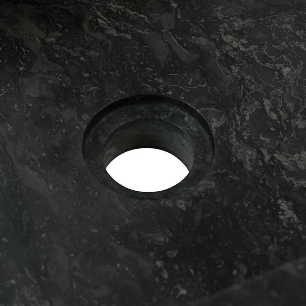 vidaXL Fontanería-Lavabo de mármol con brillo 45x30x12 cm