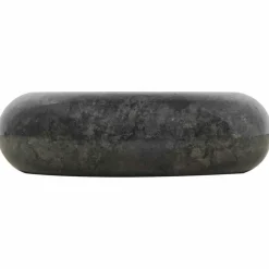 vidaXL Lavabo de mármol 40x12 cm Negro Hot