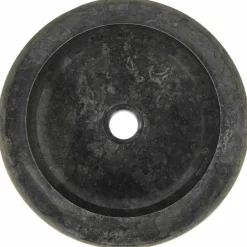 vidaXL Lavabo de mármol 40x12 cm Negro Hot