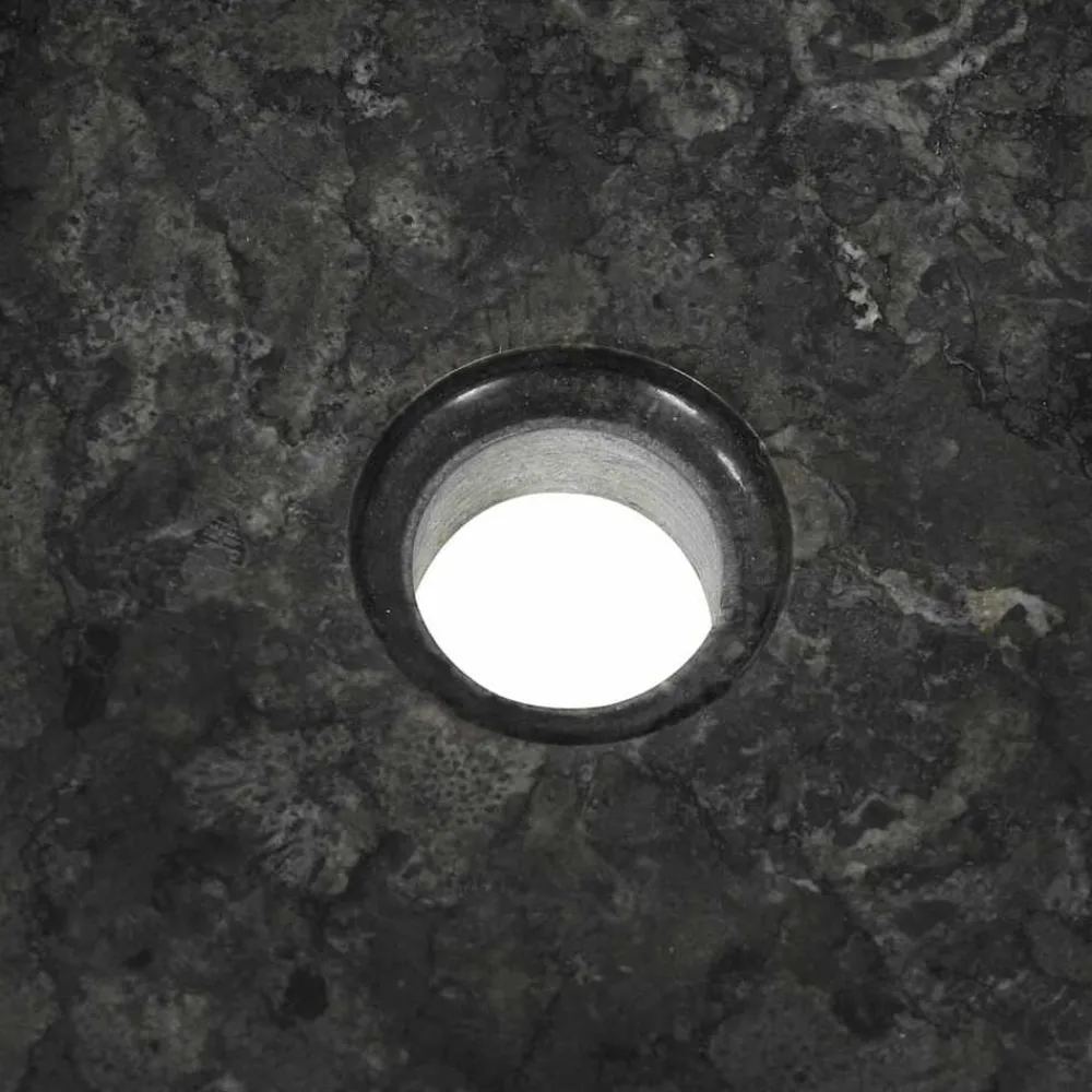 vidaXL Lavabo de mármol 40x12 cm Negro Hot