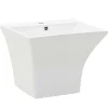 vidaXL Lavabo de pared de cerámica blanco 500x450x410 mm